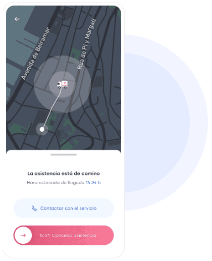 Pantalla de aviso de ambulancia de myIncidence
