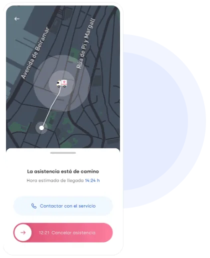 Pantalla de aviso de ambulancia de myIncidence