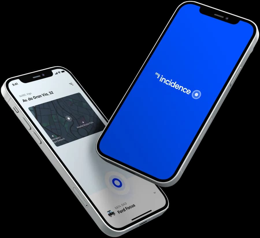 Aplicación myIncidence en un smartphone