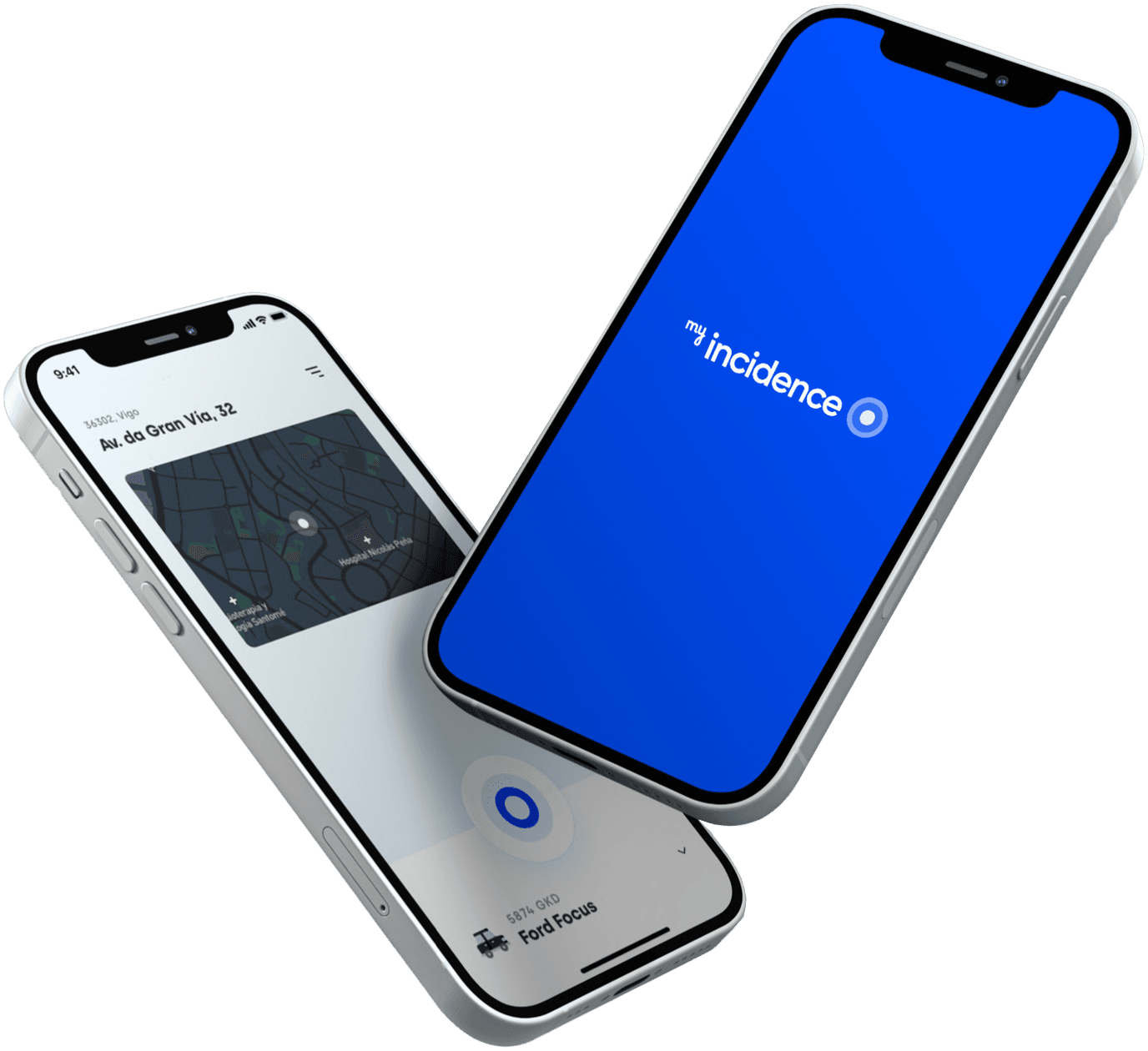 Aplicación myIncidence en un smartphone